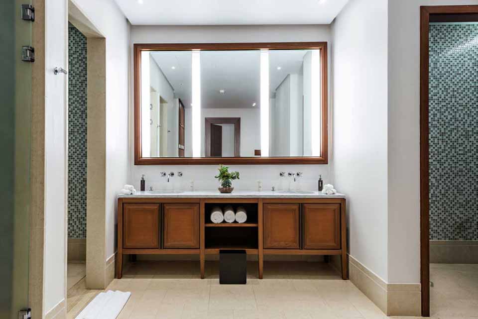Double bathroom vanity.