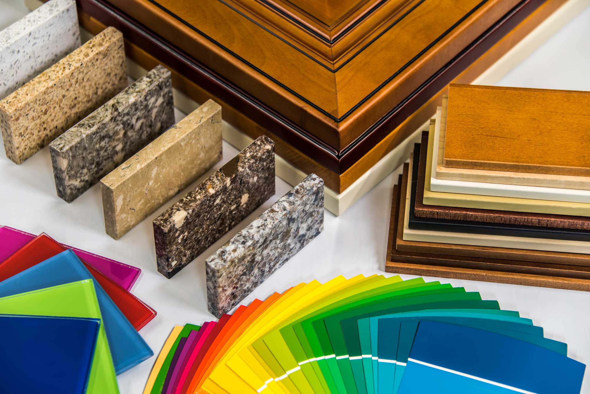 A picture of building materials. 