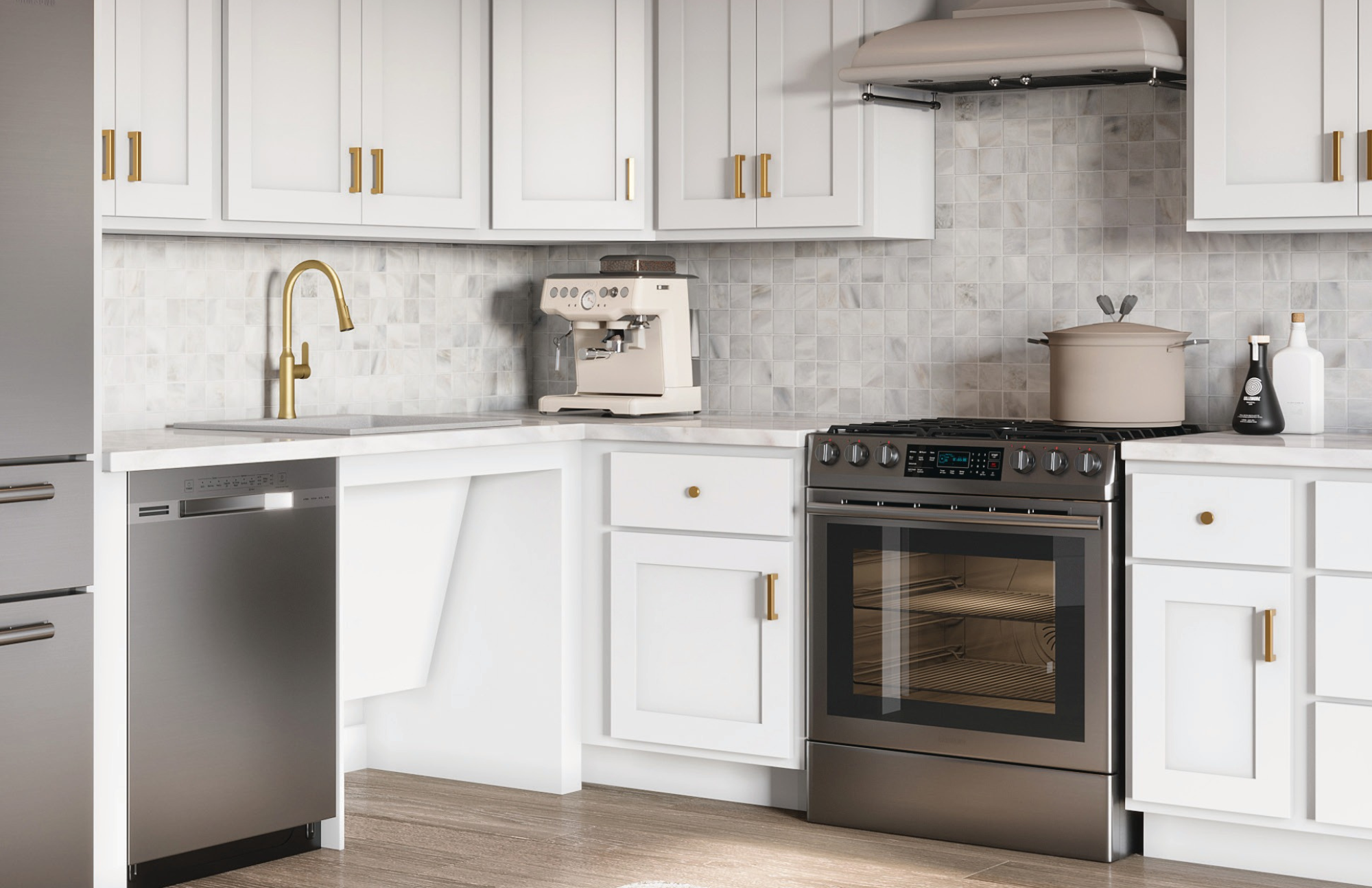 ADA Kitchen Appliance Cabinets