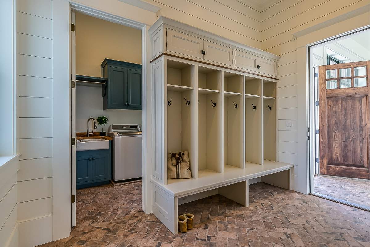 Mudroom with cubbies