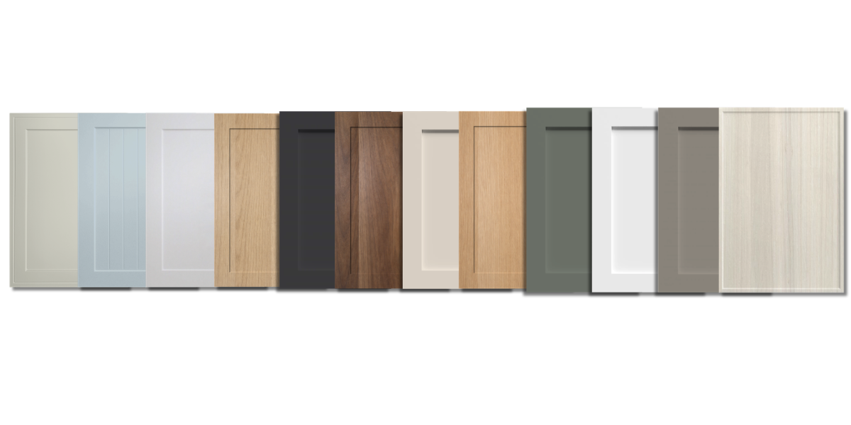 Shaker cabinet door styles in multiple finishes and colors available for purchase