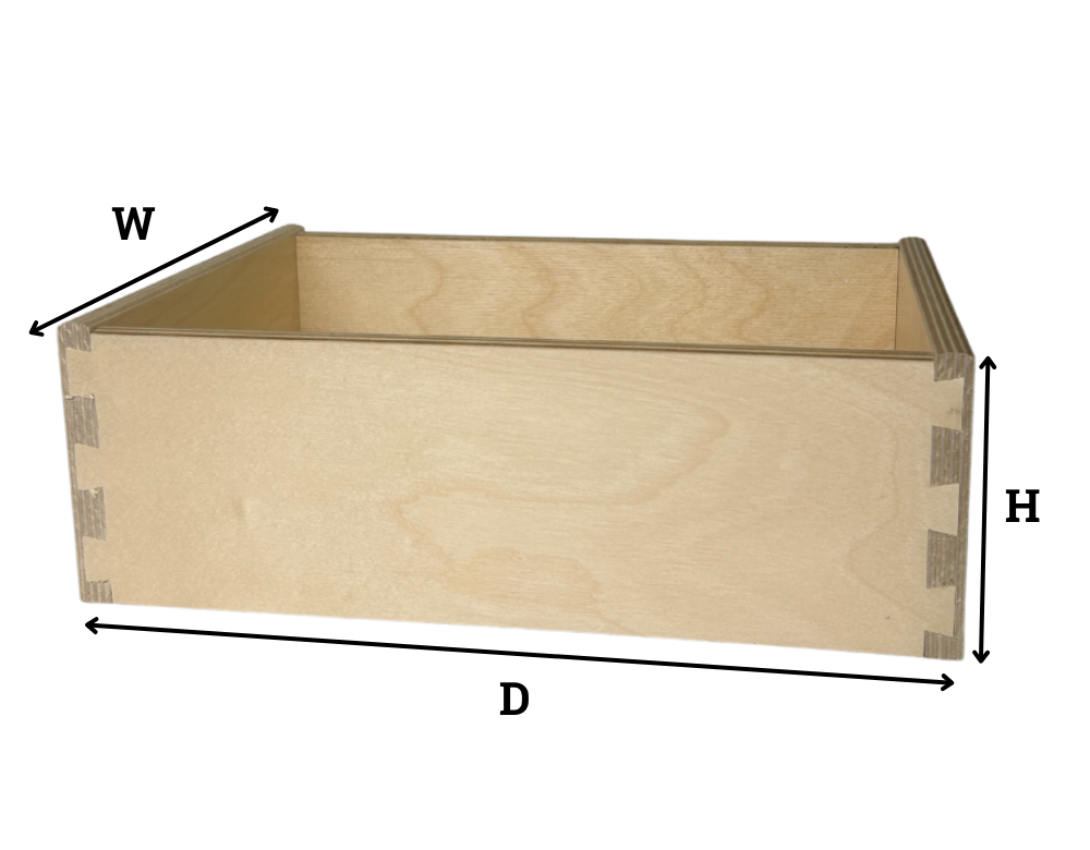 measuring drawer boxes