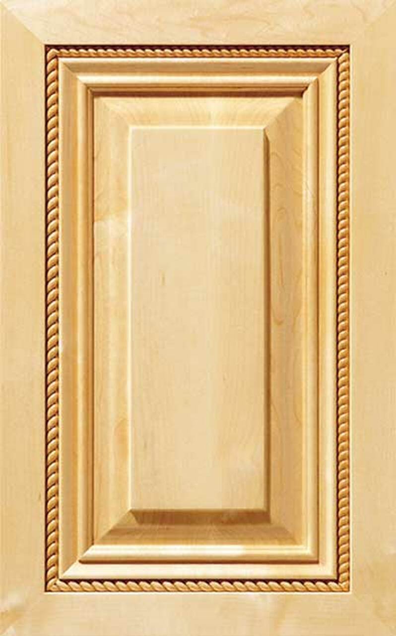 clear finish ridgeview cabinet door