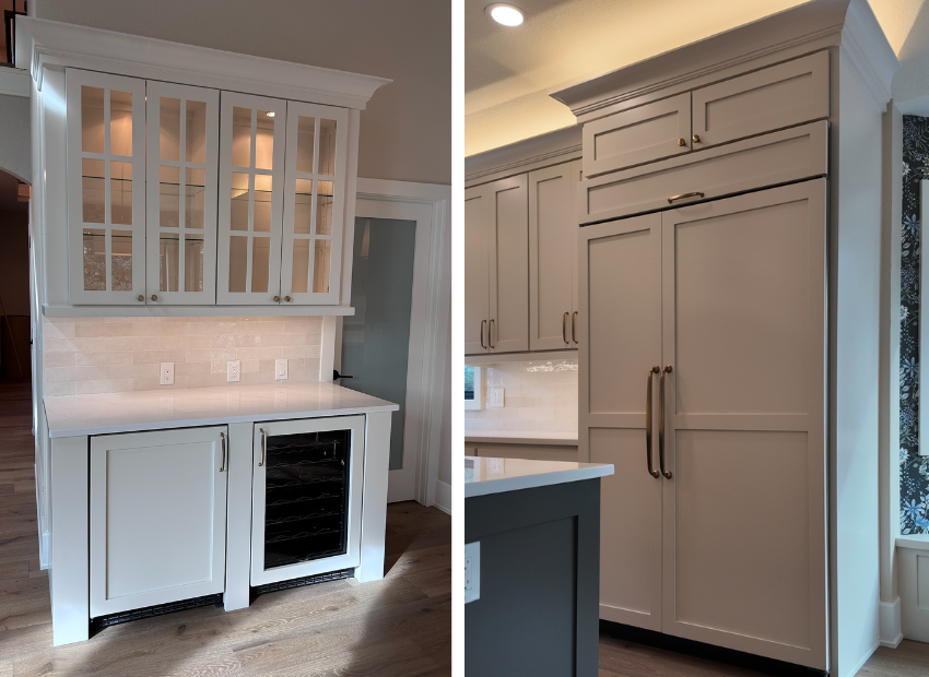 Custom Shaker Cabinet Doors Close Up