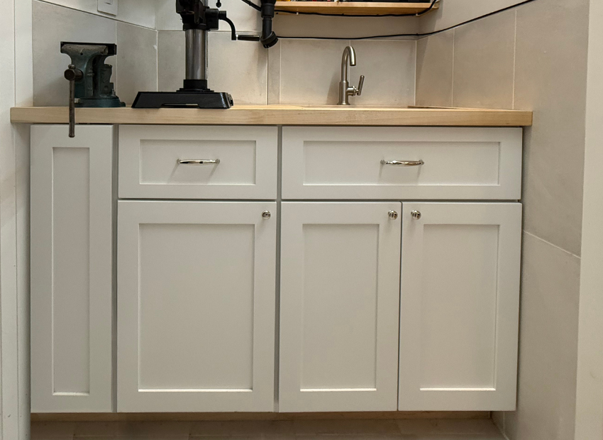 white shaker kitchen cabinet ideas in small kitchenette with custom shaker cabinet doors