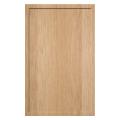 Slim Shaker cabinet door featuring narrow rails and stiles for a clean, modern look. A popular kitchen cabinet door style for contemporary, Scandinavian, and transitional kitchens.