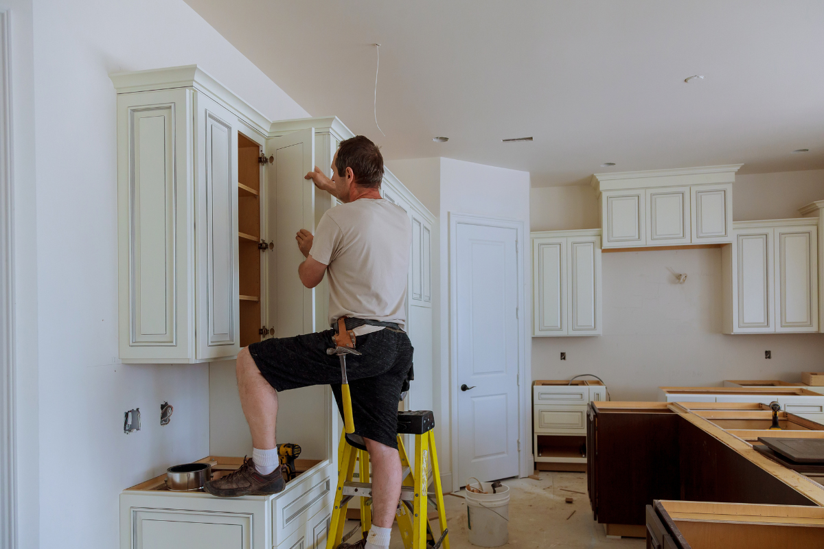 DIY cabinet refacing 